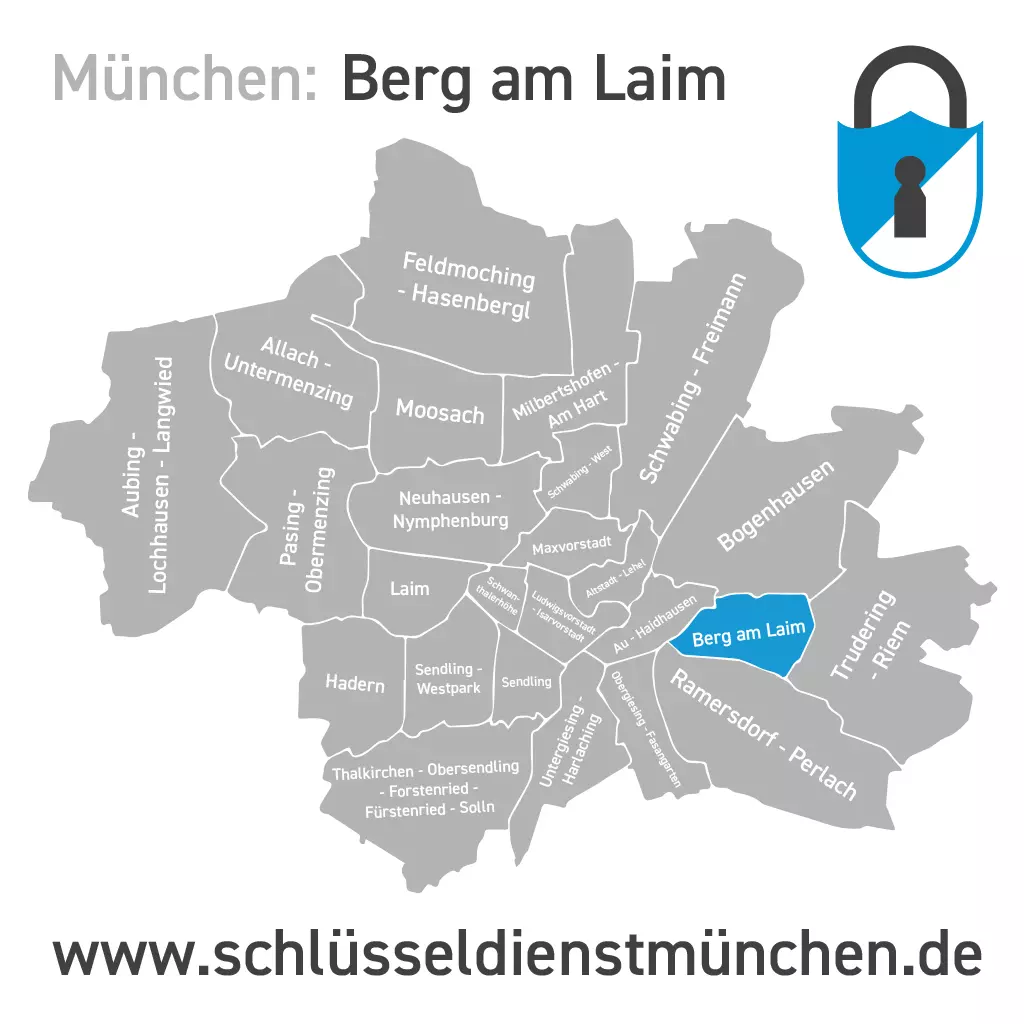 Schlüsseldienst München Berg am Laim Karte