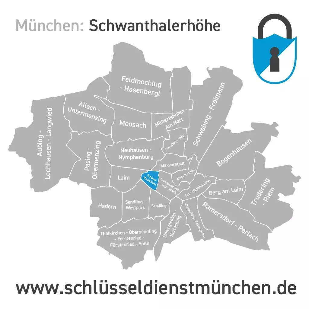 Schlüsseldienst München Schwanthalerhöhe Karte